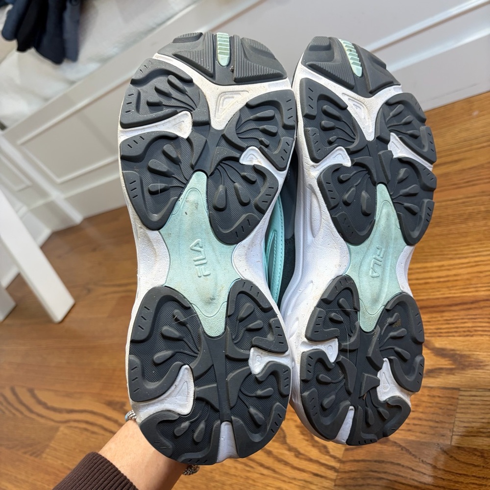 FILA Recollector Mint Green & White Athletic Sneakers - Picture 9 of 11